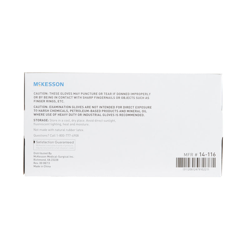 McKesson Confiderm® 3.0 Nitrile Exam Glove, Medium, Blue