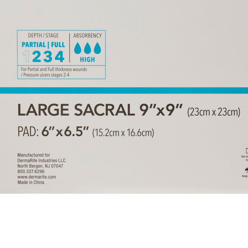 ComfortFoam™ Border Silicone Adhesive with Border Silicone Foam Dressing, 9 x 9 Inch