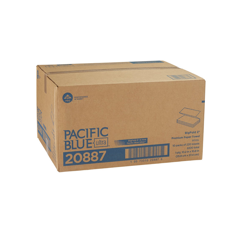 Pacific Blue Ultra™ Bigfold Z® Paper Towel, 220 Sheets per Pack, 10 Packs per Case