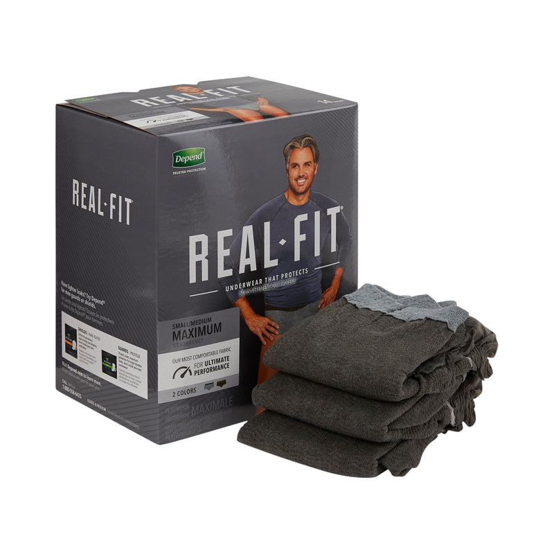 Depend® Real Fit® Maximum Absorbent Underwear, Small / Medium