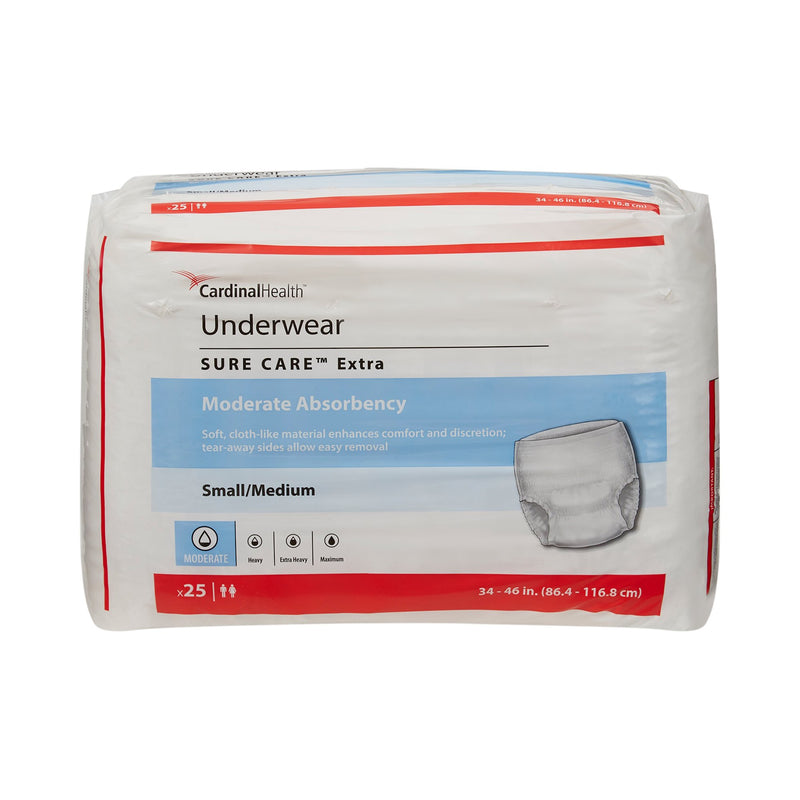 Simplicity™ Extra Moderate Absorbent Underwear, Small / Medium