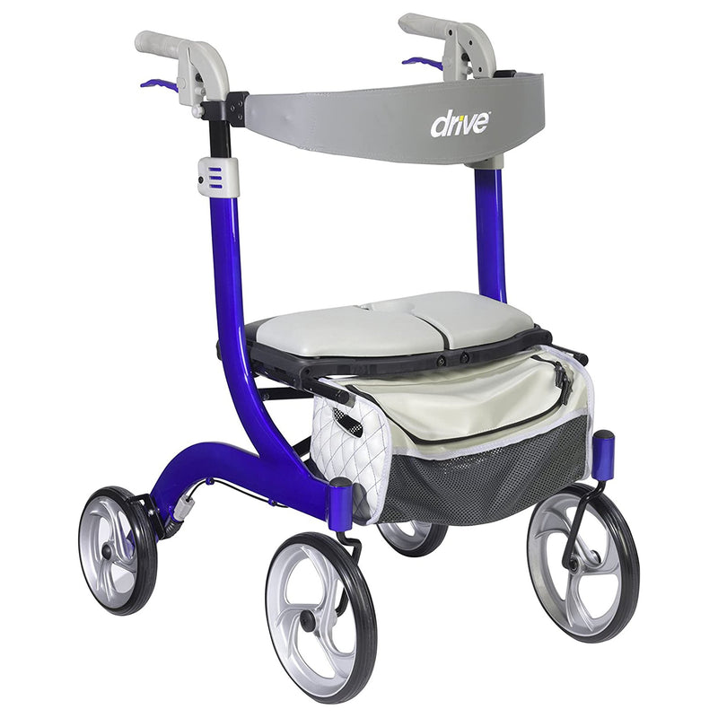 drive™ Nitro DLX 4 Wheel Rollator, 33½ – 38½ Inch