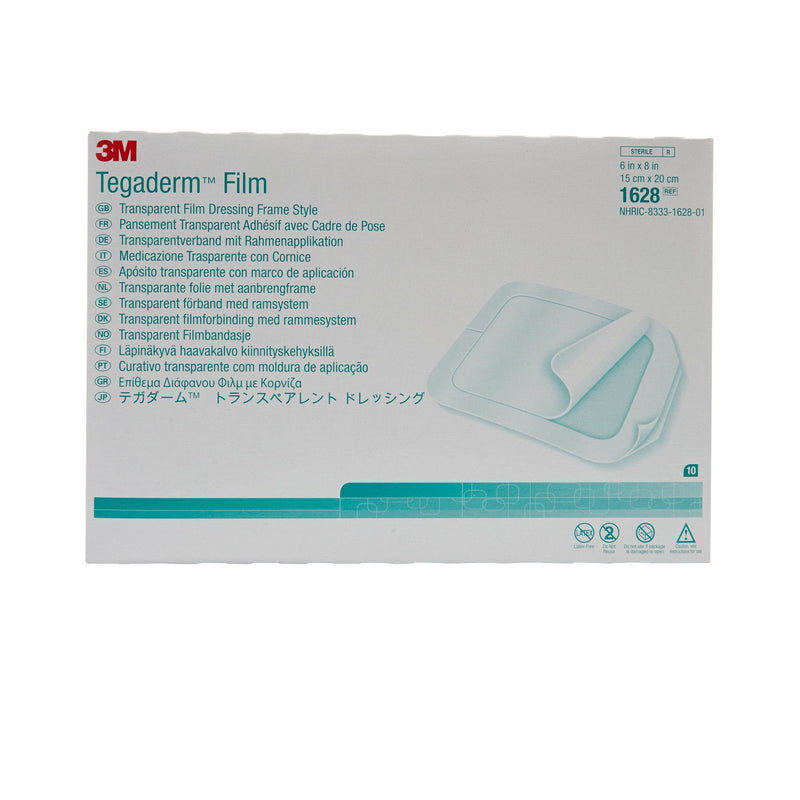 3M™ Tegaderm Transparent Film Dressing, Sterile, Frame Style Delivery, Hypoallergenic
