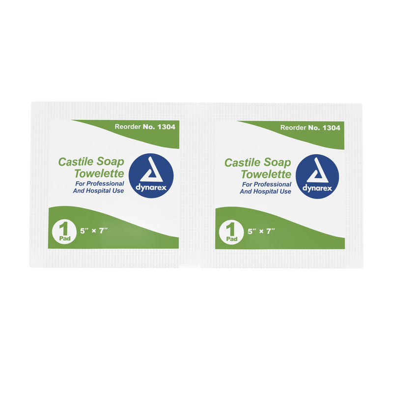 dynarex® Scented Castile Soap Towelettes, Individual Packets