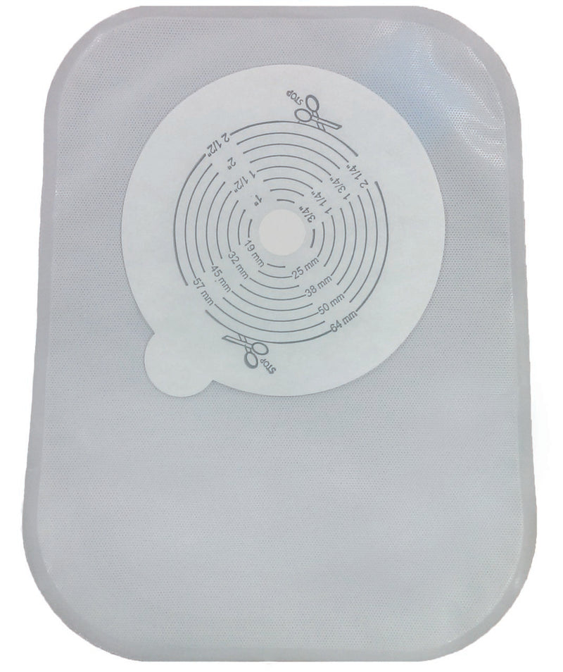 Securi-T™ One-Piece Closed End Transparent Filtered Ostomy Pouch, 8 Inch Length, 1/2 to 2½ Inch Stoma