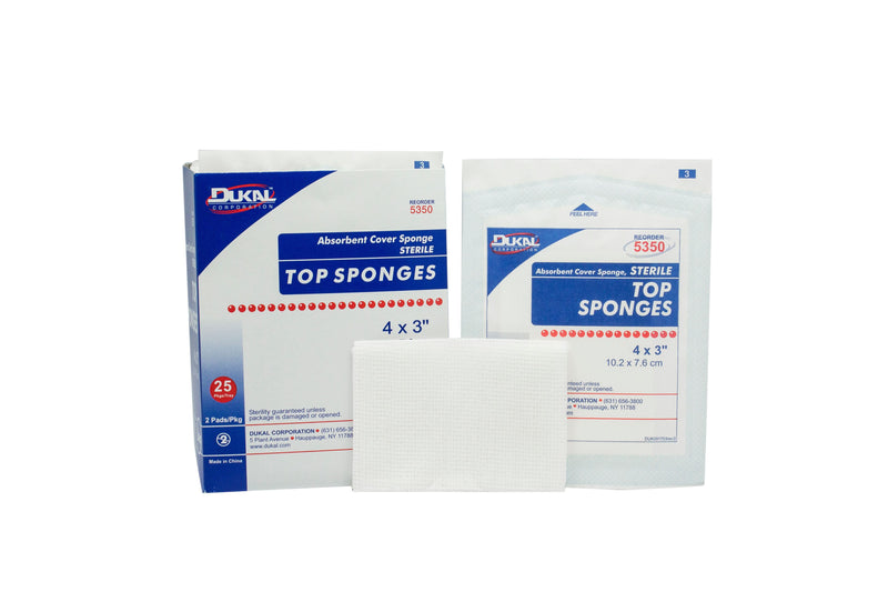 Dukal™ Sterile Nonwoven Sponge, 3 x 4 Inch