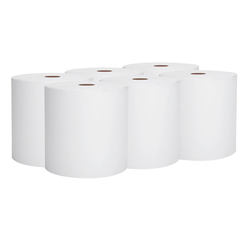 Scott Paper Towels, Hardwound, Continuous Roll, 8", White