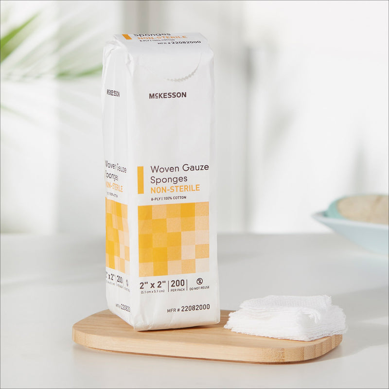 McKesson NonSterile Gauze Sponge, 2 x 2 Inch