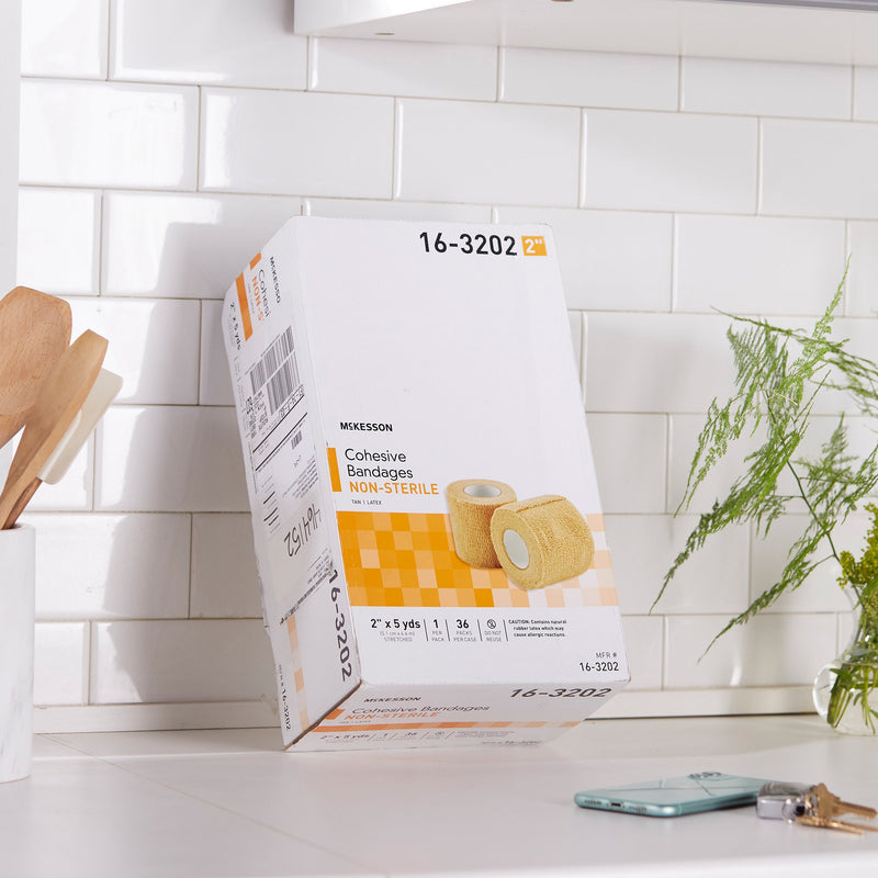 McKesson Self-adherent Closure Cohesive Bandage, 2 Inch x 5 Yard