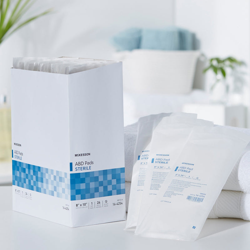 McKesson Sterile Abdominal Pad, 8 x 10 Inch