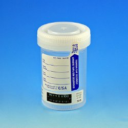 Globe Scientific Specimen Container with Temperature Strip, 90 mL