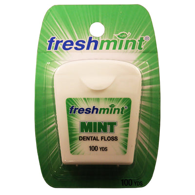 freshmint® Mint Flavored Waxed Dental Floss, 100 yds.