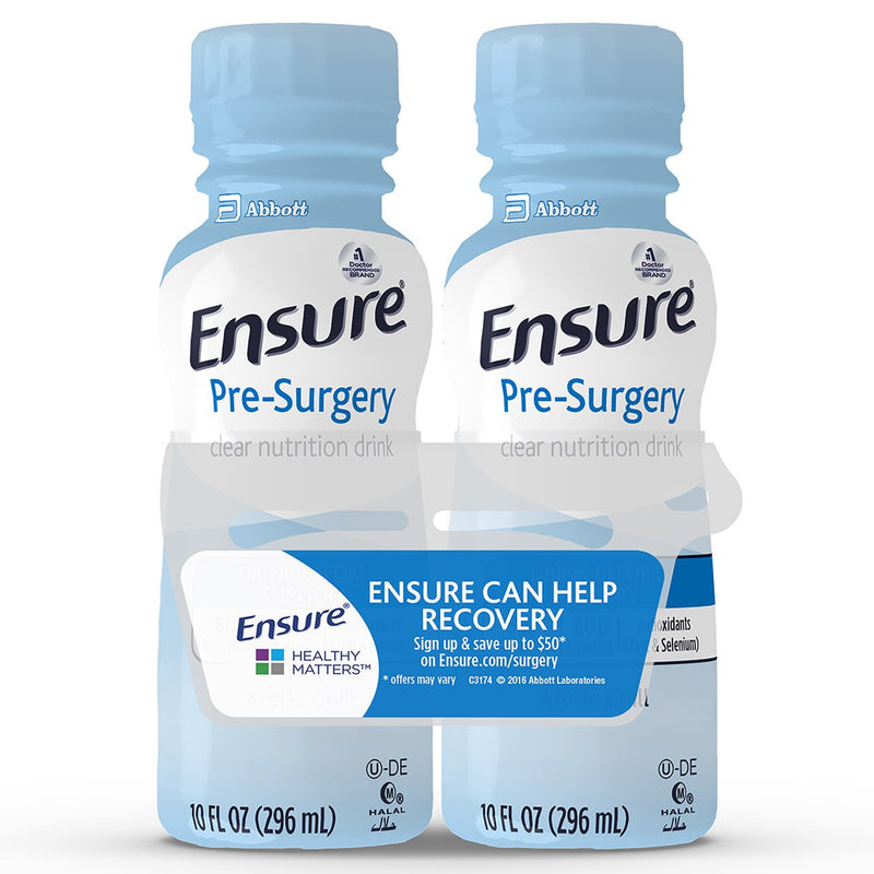 Ensure® Pre-Surgery Strawberry Oral Supplement, 10 oz. Bottle, 4-Pack