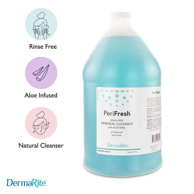 PeriFresh Aloe Fruit Scent No-Rinse Perineal Wash, 1 gallon Jug