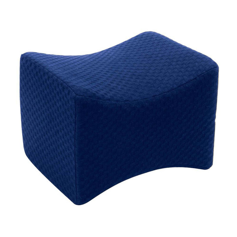 Carex Healthcare Knee Pillow , Memory Foam, 10.5 in. L x 7.75 in. W x 8 in. H, Navy