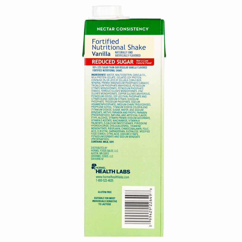 Med Pass® Reduced Sugar Vanilla Oral Supplement, 32 oz. Carton