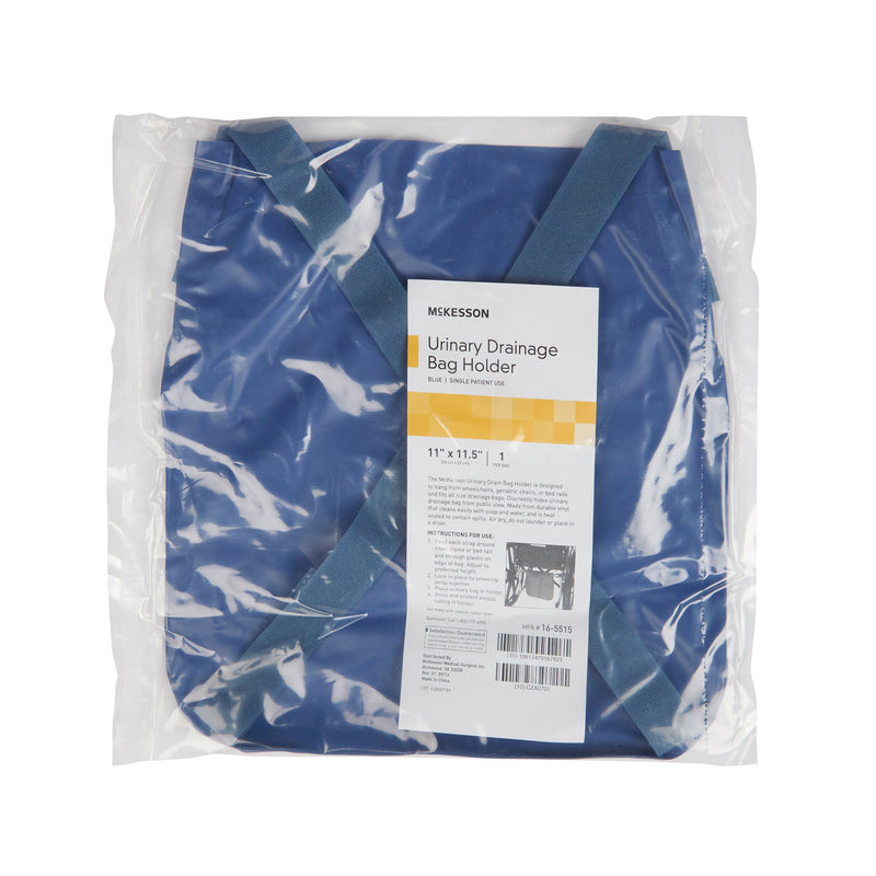 McKesson Urinary Bag Drainage Holder, Adjustable Straps, Navy Blue