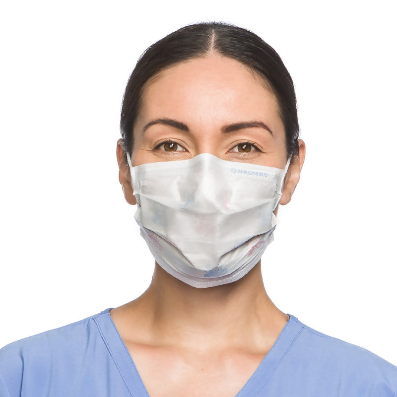 Halyard Procedure Mask, Pleated, One Size Fits Most, Yellow, Non-Sterile