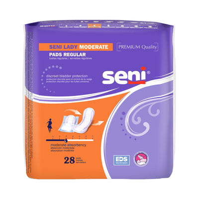 Seni® Lady Moderate Bladder Control Pad, 10-Inch Length