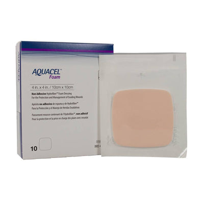 Aquacel® Nonadhesive without Border Foam Dressing, 4 x 4 Inch