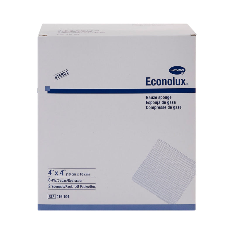 Econolux® Sterile Gauze Sponge, 4 x 4 Inch