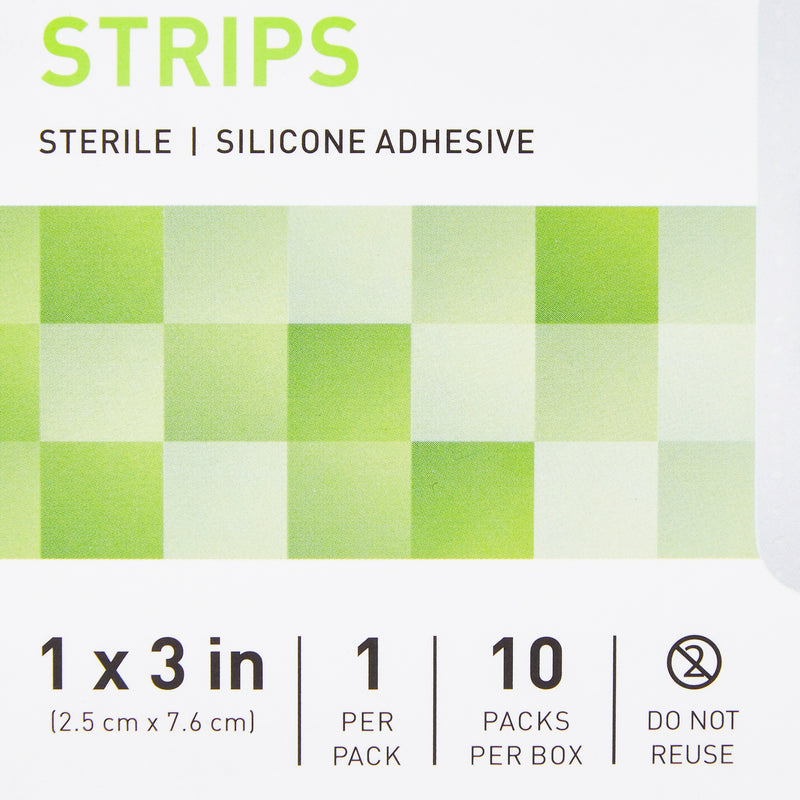 McKesson Sheer Adhesive Strip, 1 x 3 Inch