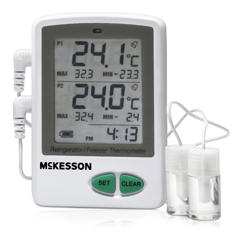 McKesson Datalogging Refrigerator / Freezer Thermometer, Digital Display