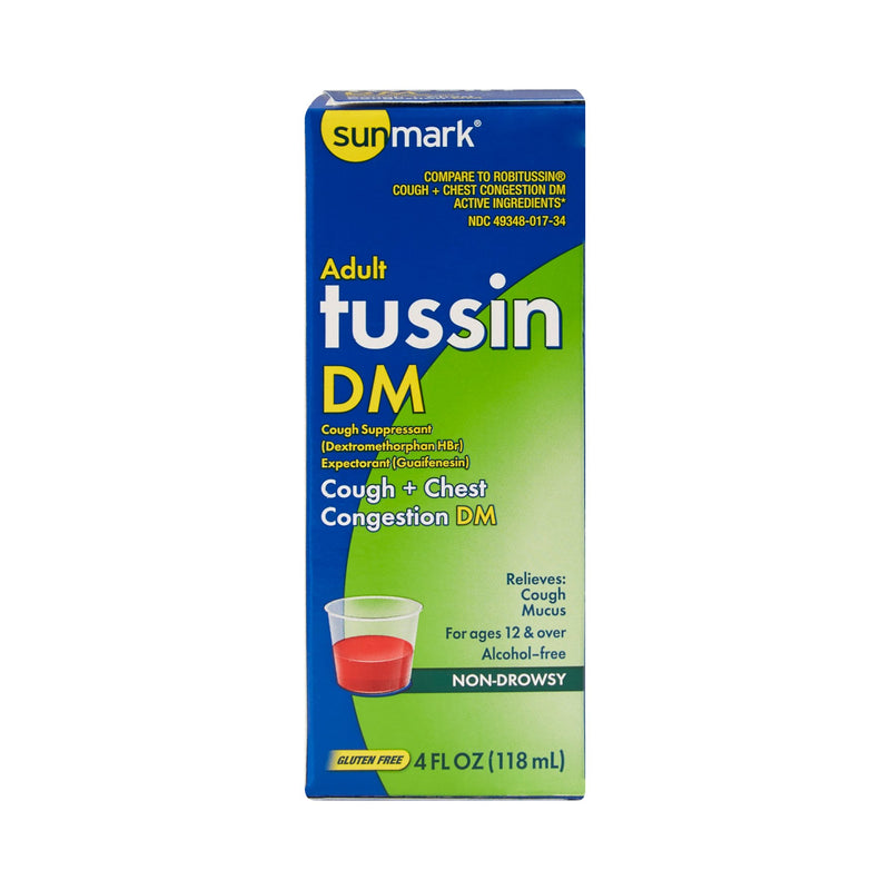 sunmark® Guaifenesin / Dextromethorphan Cold and Cough Relief, 4 oz.