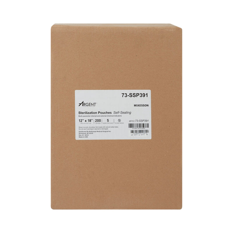McKesson Argent® Sure-Check® Sterilization Pouch, 12 x 18 Inch