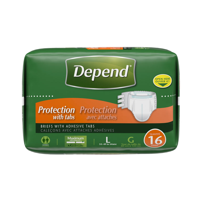 Depend® Maximum Incontinence Brief, Large