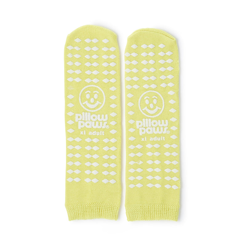 Pillow Paws® Yellow Risk Alert® Terries™ Slipper Socks, XL Adult