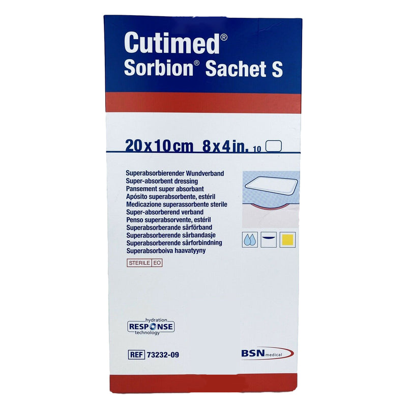 Cutimed® Sorbion® Sachet S Wound Dressing, 4 x 8 Inch