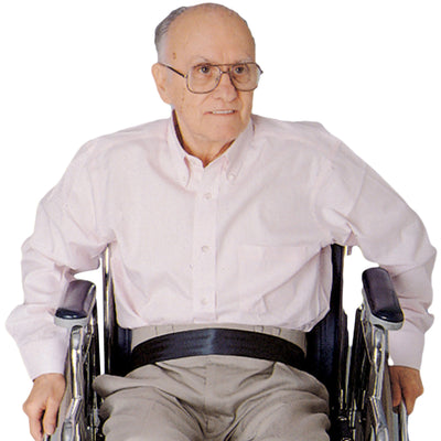 SkiL-Care™ Econo-Belt Wheelchair Safety Belt, 2 x 50 in., Black