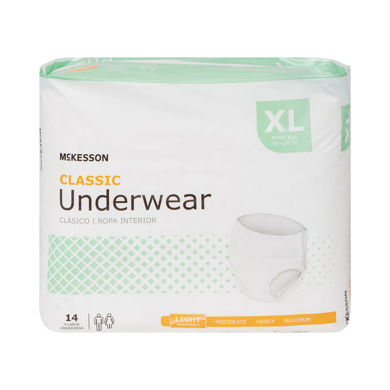 McKesson Classic Light Absorbent Underwear, Extra Large