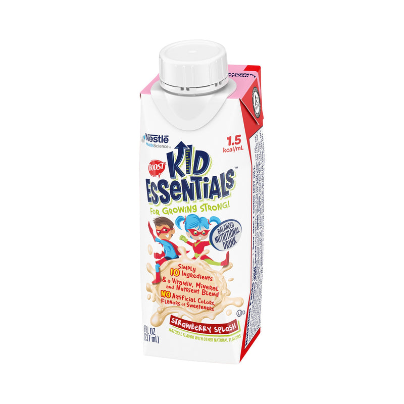 Boost® Kid Essentials™ 1.5 Strawberry Pediatric Oral Supplement / Tube Feeding Formula, 8 oz. Carton