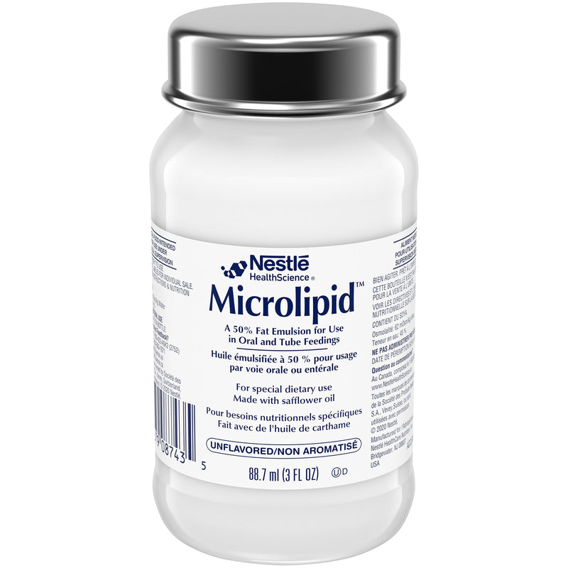 Microlipid™ Unflavored Oral Supplement, 3 oz. Bottle