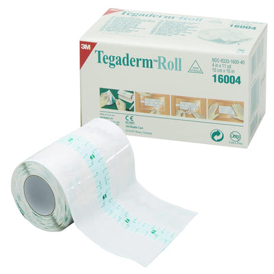3M™ Tegaderm™ Transparent Film Dressing Roll, 4 Inch x 11 Yard