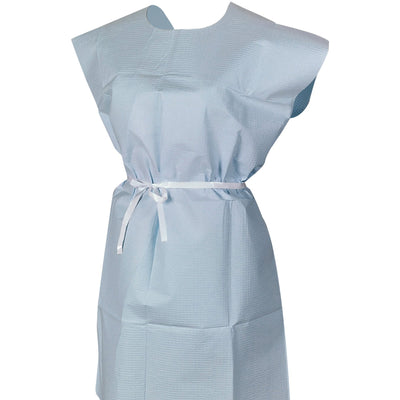 McKesson Patient Exam Gown, 30 x 42 in., Blue