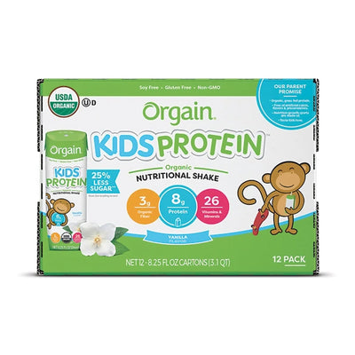 Orgain® Kids® Protein Organic Vanilla Pediatric Oral Supplement, 8.25 oz. Carton