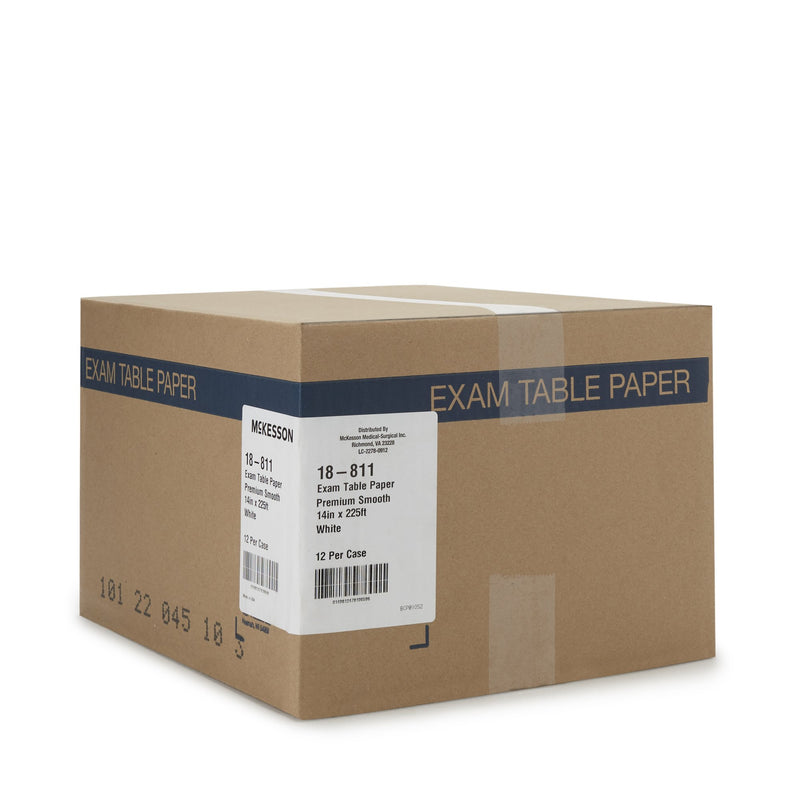 McKesson Smooth Table Paper, 14 Inch x 225 Foot, White