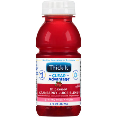 Thick-It® Clear Advantage® Nectar Consistency Cranberry Thickened Beverage, 8 oz. Bottle