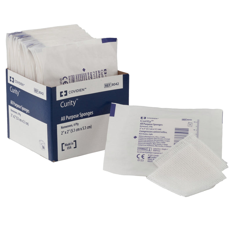 Curity™ Sterile Nonwoven Sponge, 3 x 3 Inch