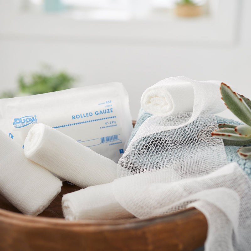 Dukal™ Sterile Fluff Bandage Roll, 4 Inch x 5 Yard