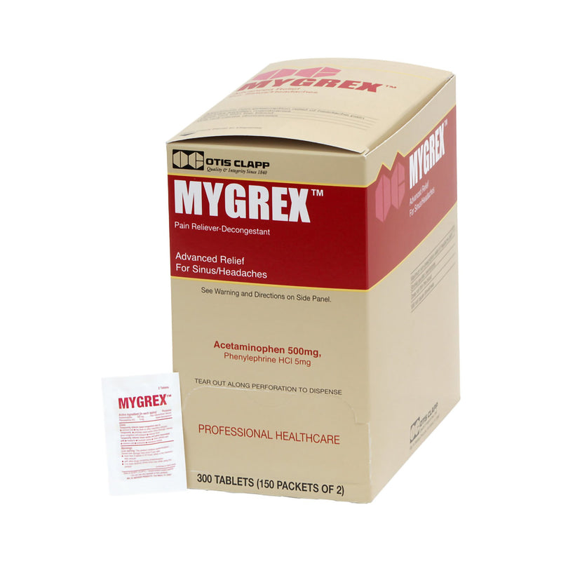 Mygrex™ Acetaminophen / Phenylephrine Cold and Sinus Relief Tablet