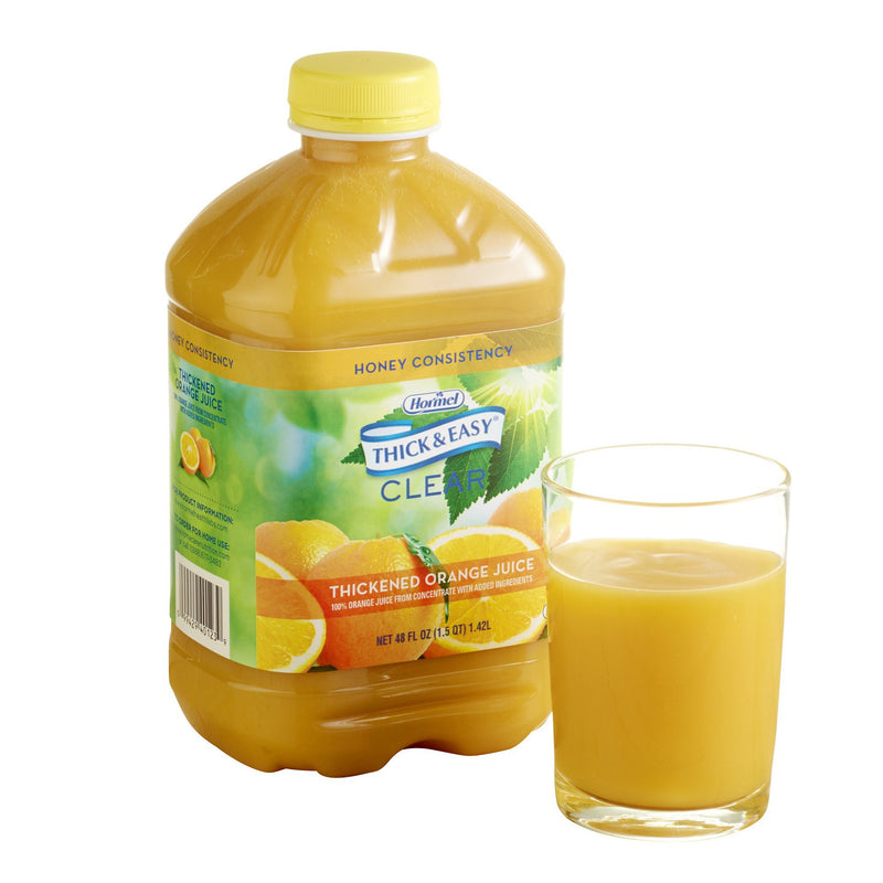 Thick & Easy® Clear Honey Consistency Orange Juice Thickened Beverage, 46 oz. Bottle