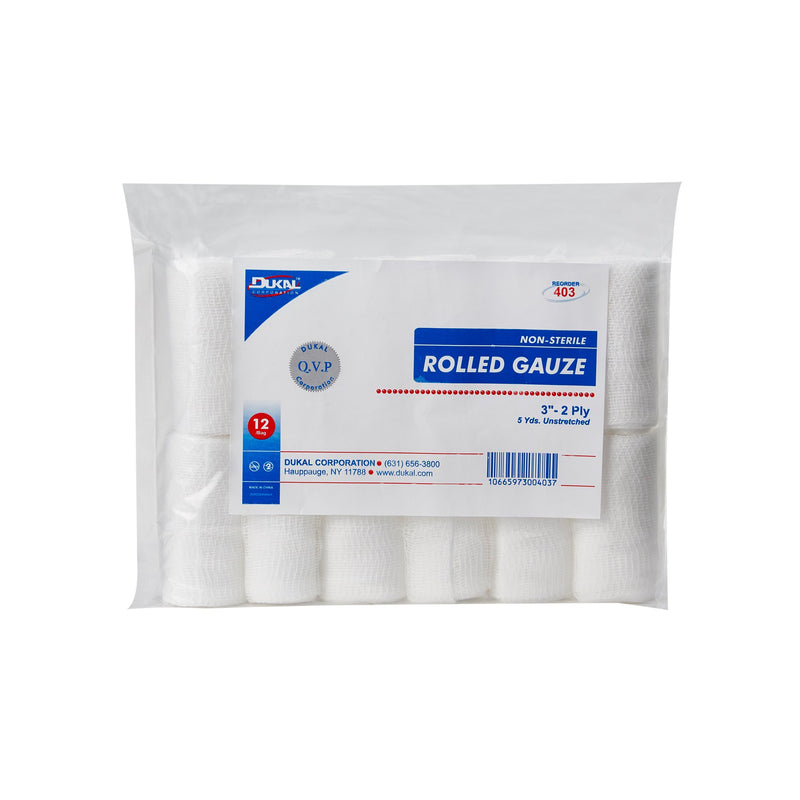 Dukal™ NonSterile Conforming Bandage, 3 Inch x 5 Yard
