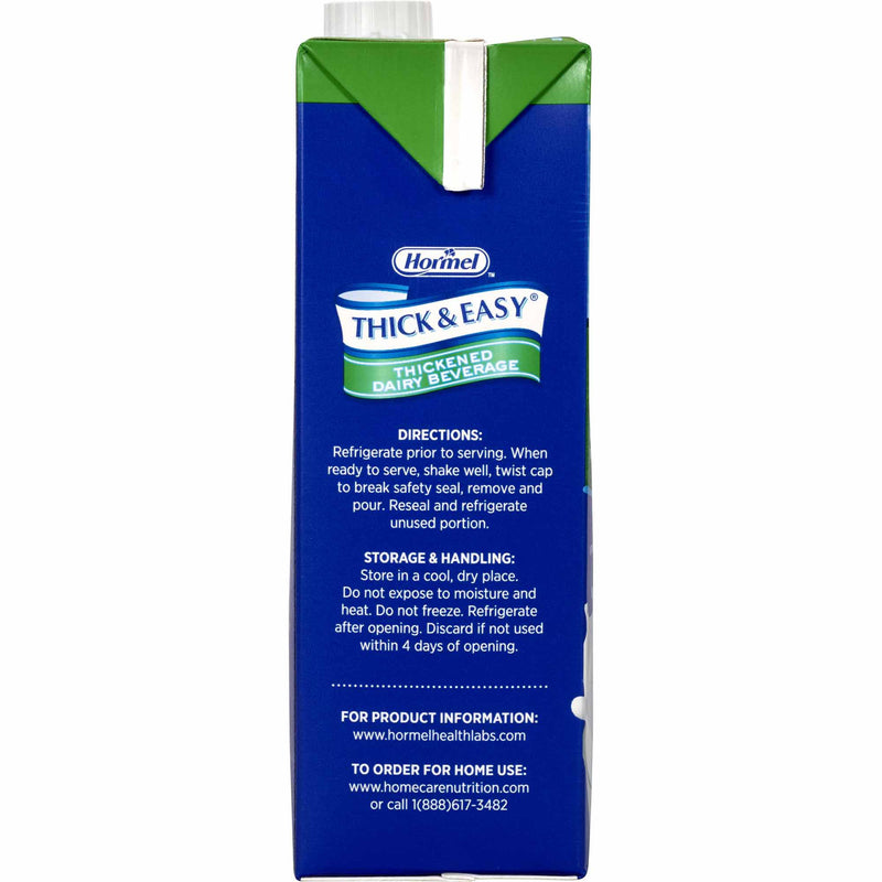 Thick & Easy® Dairy Nectar Consistency Milk Thickened Beverage, 32-ounce Carton