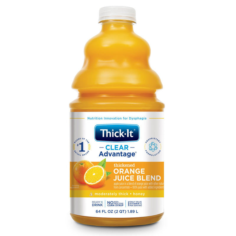 Thick-It® Clear Advantage® Honey Consistency Orange Thickened Beverage, 64-ounce Bottle