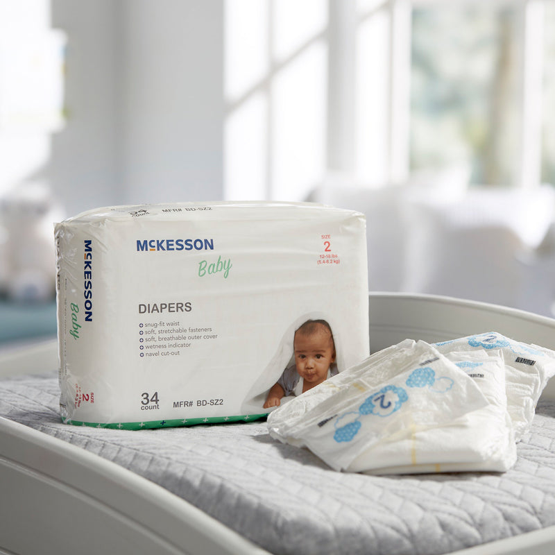 McKesson Baby Diapers, Size 2