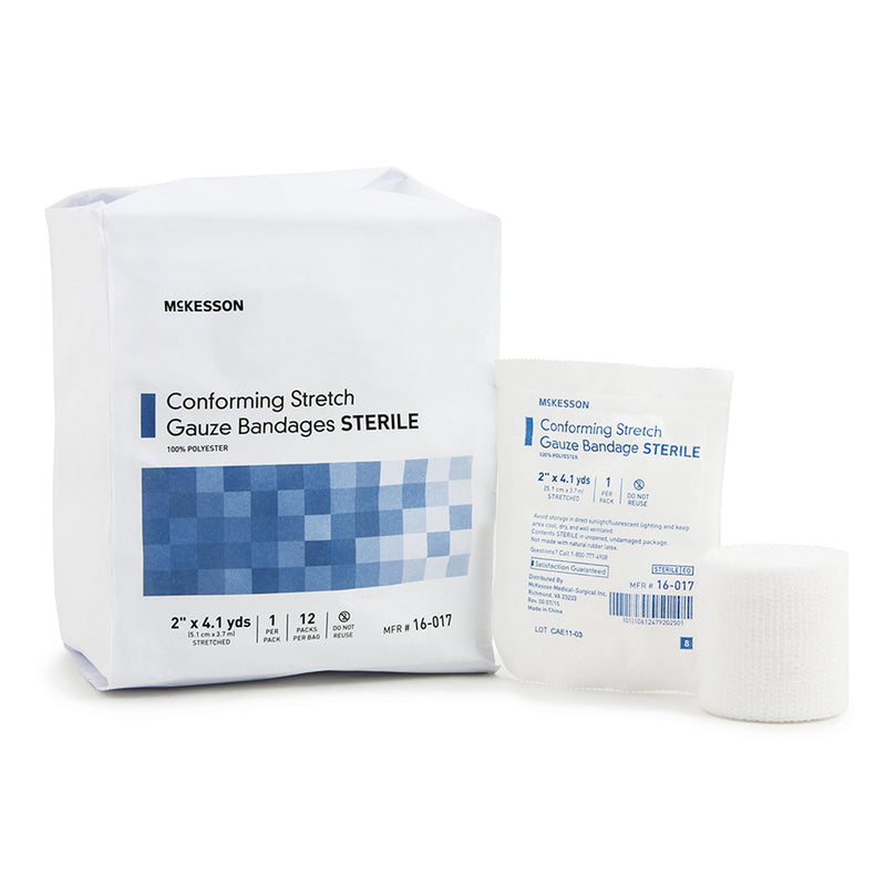 McKesson Sterile Conforming Bandage, 2 Inch x 4-1/10 Yard